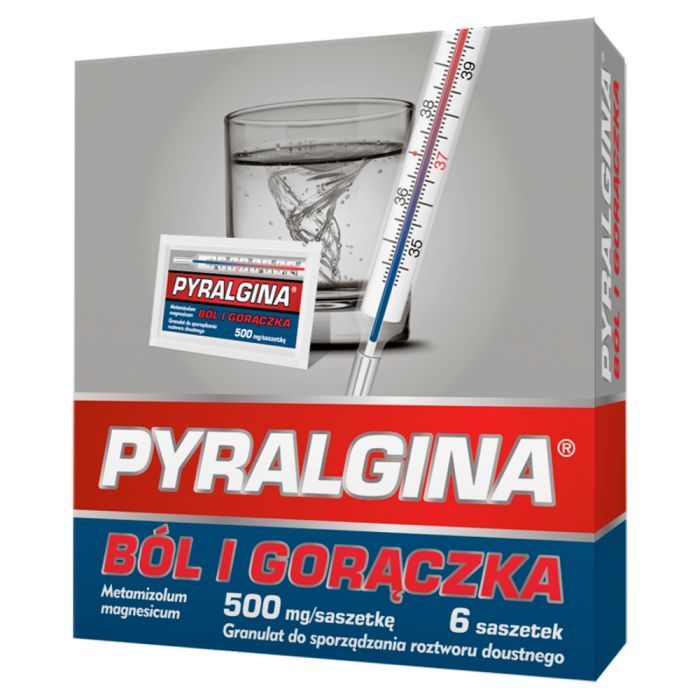 Pyralgina Gorączka, 500 mg, granulat w saszetkach, 6 szt. main product photo