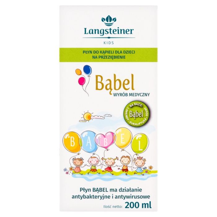 Bąbel, płyn do kąpieli, na przeziębienie dla dzieci, 200 ml main product photo
