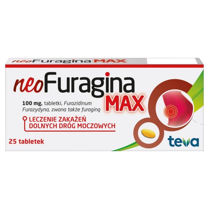 NeoFuragina Max, 100 mg, tabletki, 25 szt. main product photo