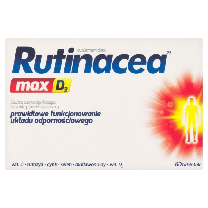 Rutinacea max D3, tabletki, 60 szt. main product photo