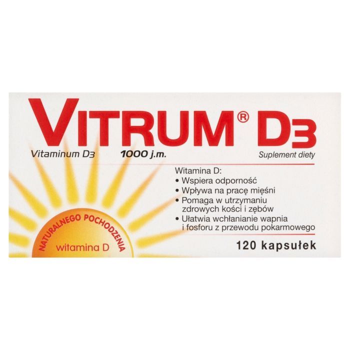 Vitrum D3 1000, kapsułki, 120 szt.