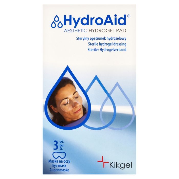 HydroAid Eye Mask, opatr.hydrozel.,maska na oczy, 3 szt main product photo