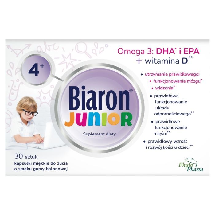 Bioaron Junior, kapsułki miękkie do żucia, 30 szt. main product photo