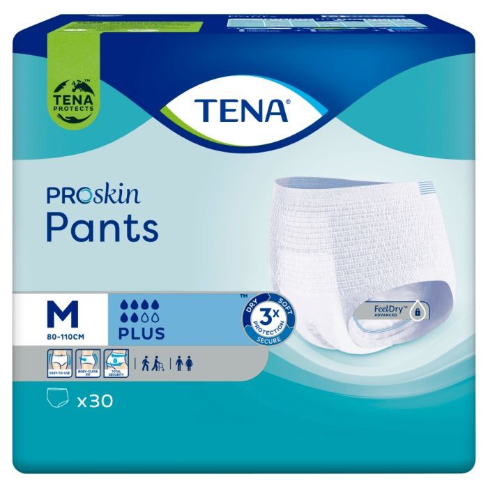 TENA Pants ProSkin Plus, majtki chłonne, rozmiar M, 30 szt. main product photo