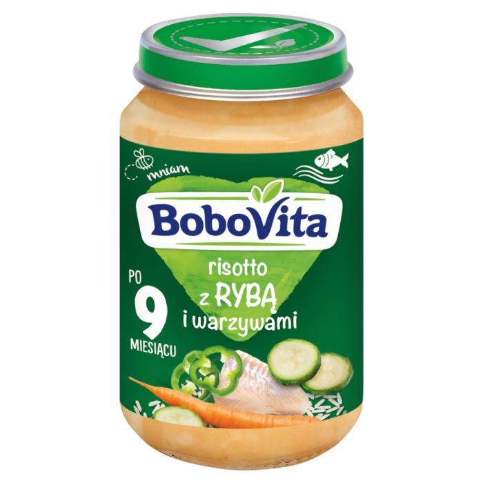 BoboVita, risotto z rybą i warzywami, 190 g main product photo