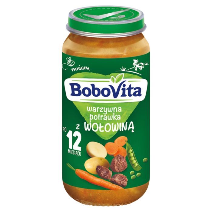 BoboVita, warzywna potrawka z wolowina, 1-3 lata, 250 g main product photo
