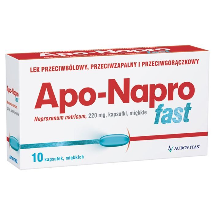 Apo-Napro Fast, 220 mg, kaps.miekkie, 10 szt main product photo