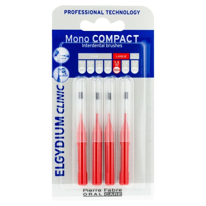 Elgydium Clinic Mono Compact 4, szczoteczka międzyzębowa, 4 szt. main product photo