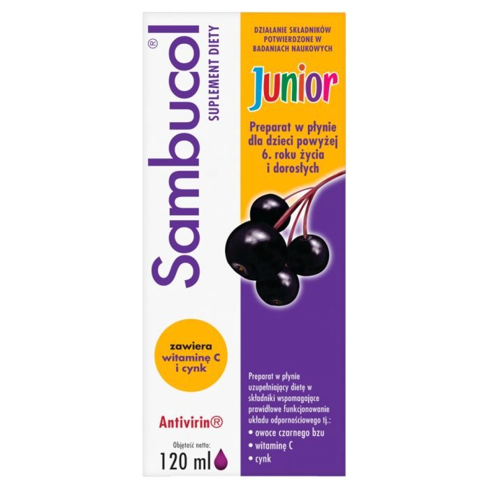 Sambucol Junior, płyn, 120 ml main product photo