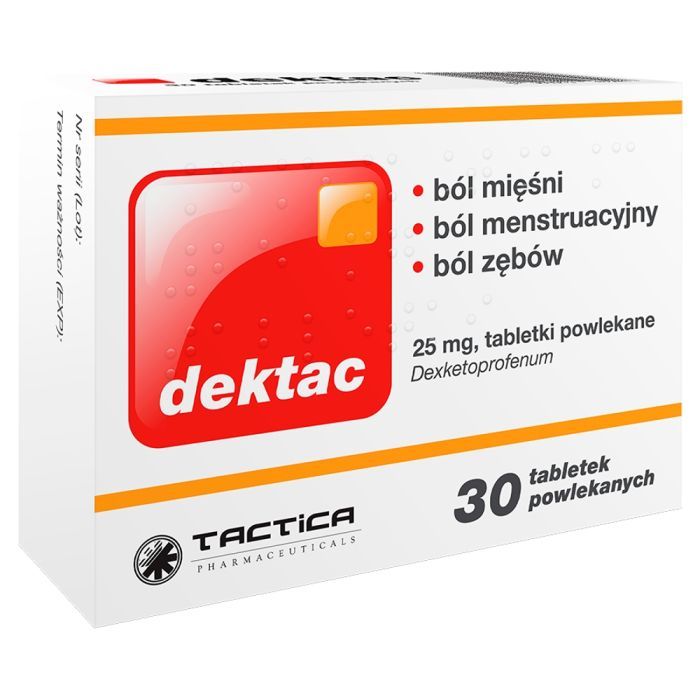 Dektac, 25 mg, tabletki powlekane, 30 szt. main product photo