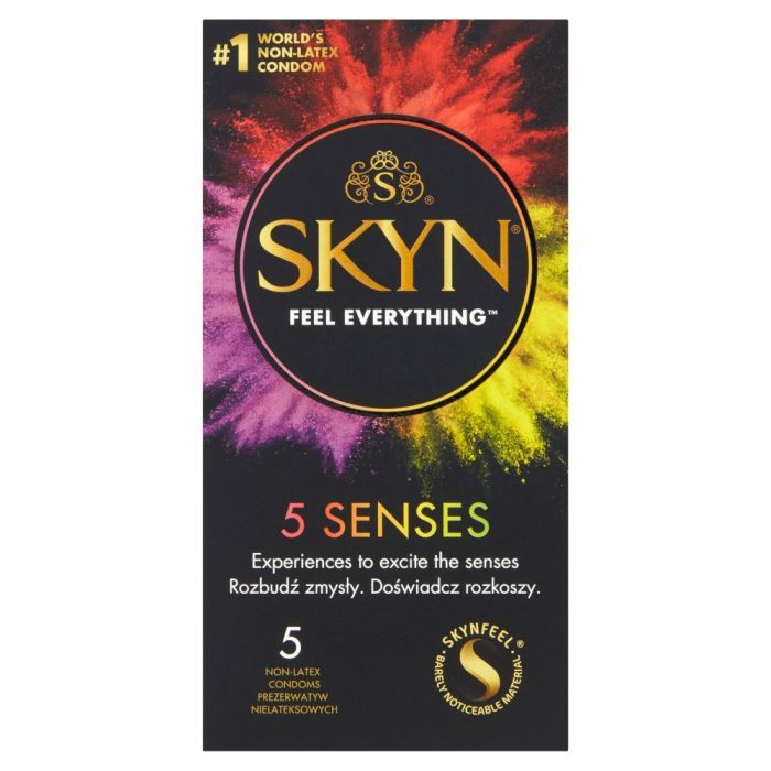 Unimil Skyn 5 Senses, prezer.,nielateks., 5 szt main product photo