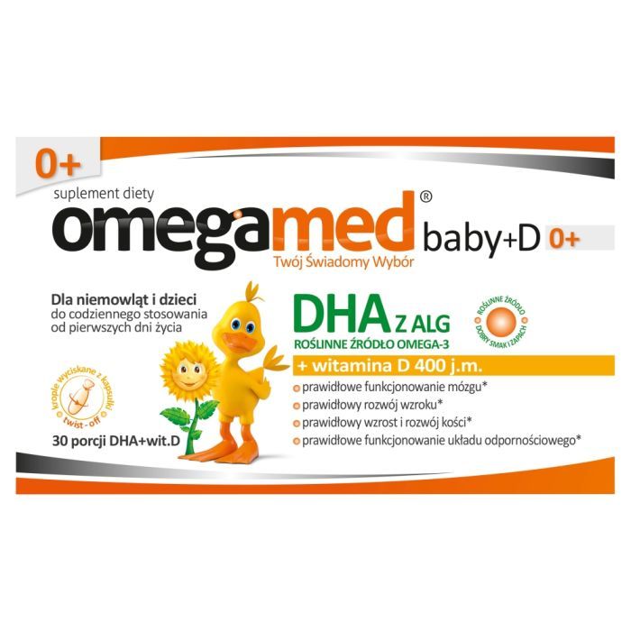 Omegamed Baby+D 0+, kapsułki twist-off, 30 szt. main product photo