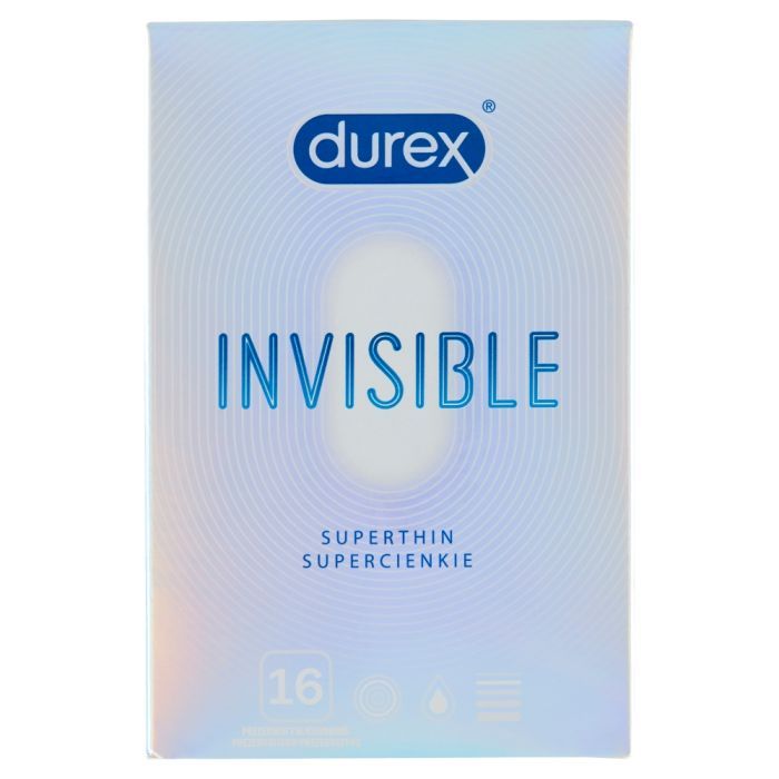 Durex Invisible, prezer, dla wiekszej bliskosci, 16 szt main product photo