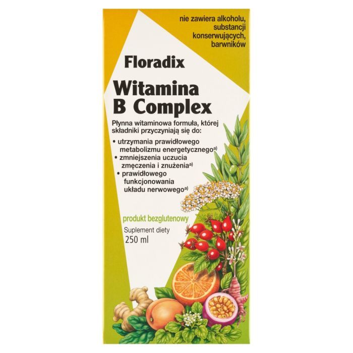 Floradix witamina B complex, płyn, 250 ml main product photo