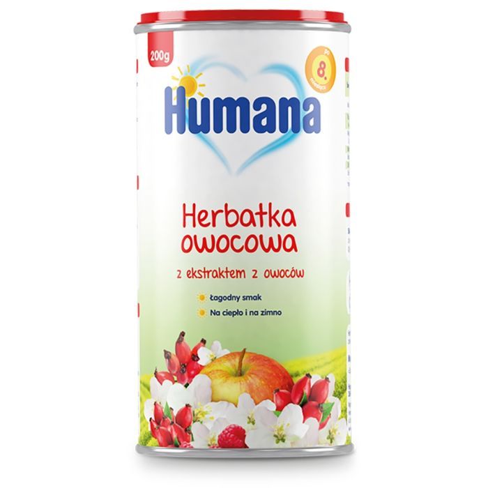 Humana Herbatka owocowa, granulowana, dla dzieci 8m+, 200 g