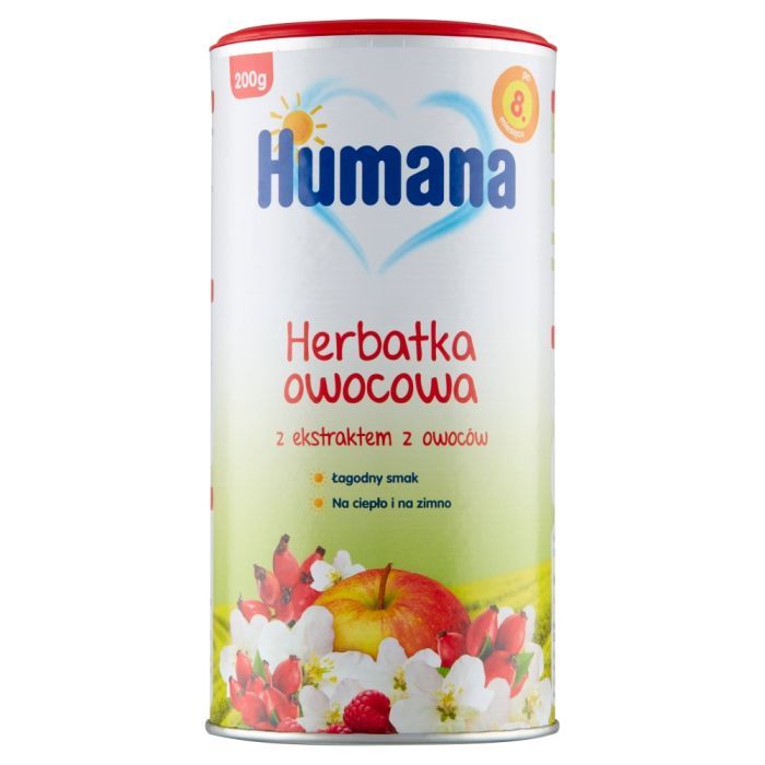 Humana Herbatka owocowa, granulowana, dla dzieci 8m+, 200 g main product photo