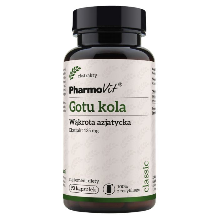 Pharmovit Gotu kola Ekstrakt 125 mg, kaps.,90 szt main product photo