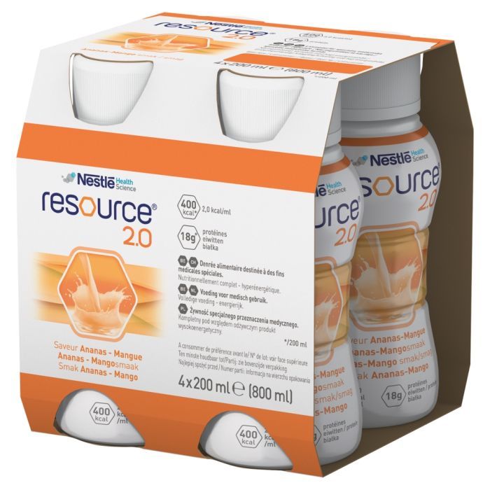 Resource 2.0, płyn o smaku ananas-mango, 4 x 200 ml main product photo