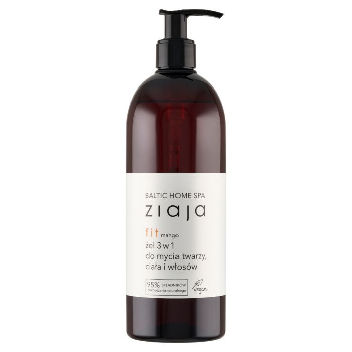 Ziaja Baltic Home SPA FIT, żel 3w1 do mycia ciała, twarzy i włosów, mango, 500 ml main product photo
