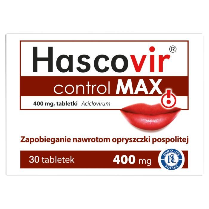 Hascovir control MAX, 400 mg, tabletki, 30 szt. main product photo