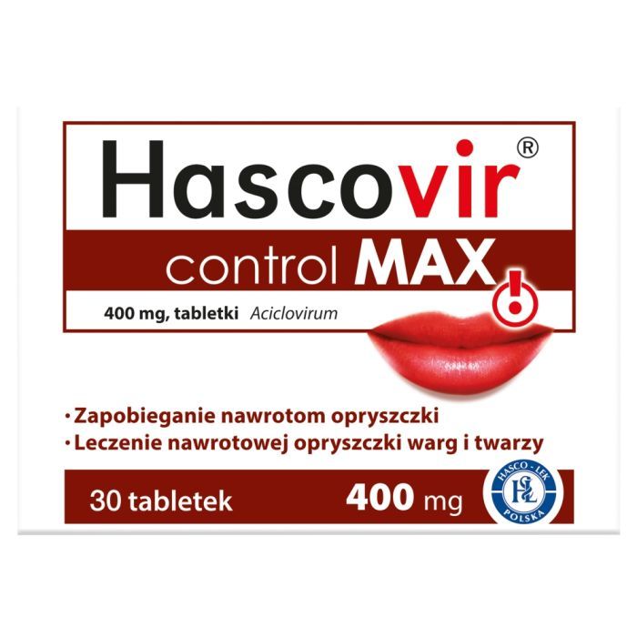 Hascovir control MAX, 400 mg, tabletki, 30 szt. main product photo