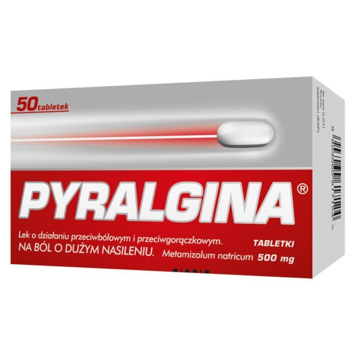 Pyralgina, 500 mg, tabletki, 50 szt. main product photo