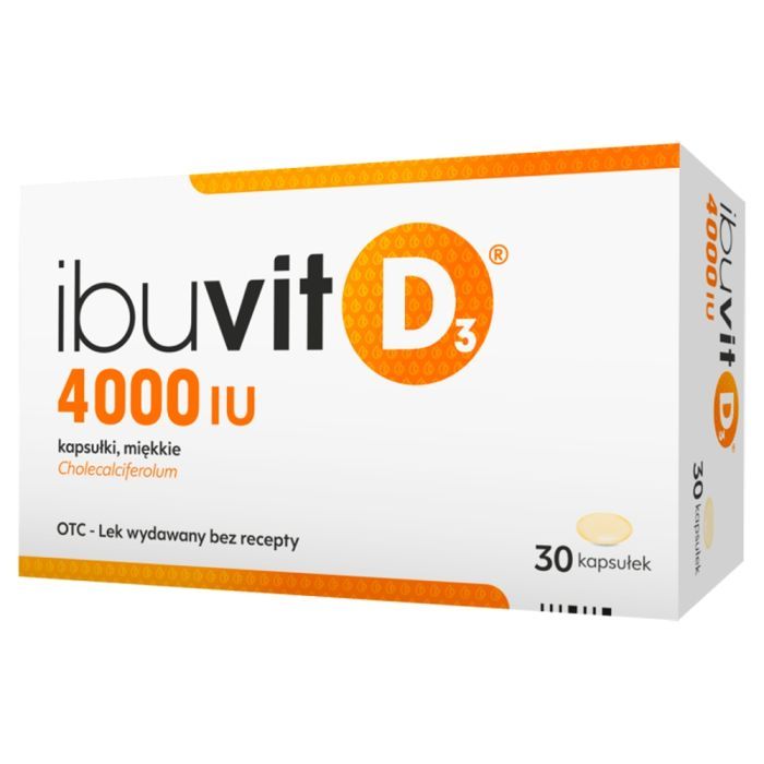 Ibuvit D3 4000 IU, 4000 IU, kapsułki miękkie, 30 szt. main product photo