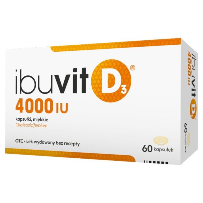 Ibuvit D3 4000 IU, 4000 IU, kapsułki miękkie, 60 szt. main product photo