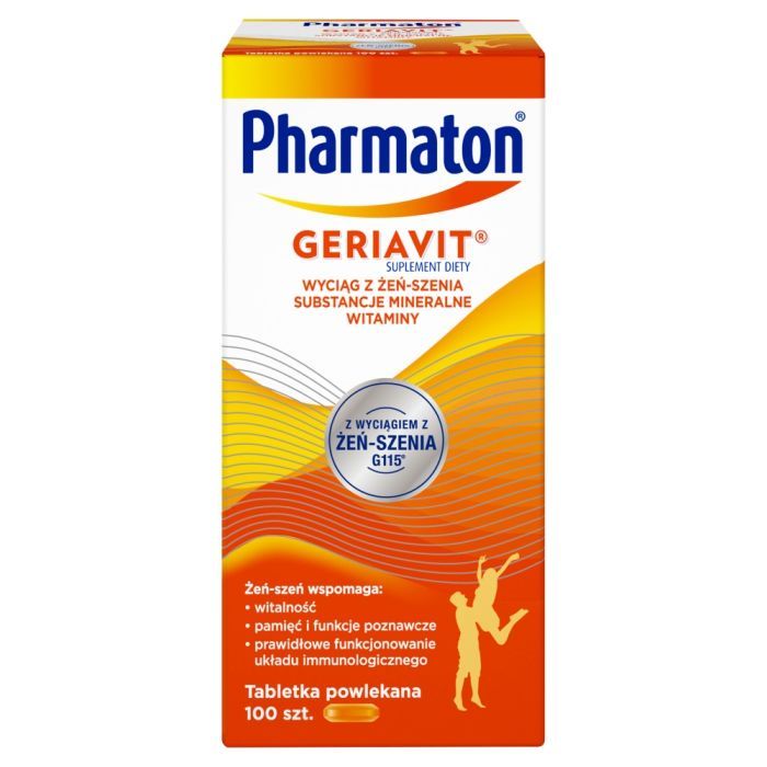 Pharmaton Geriavit, tabletki powlekane, 100 szt. main product photo
