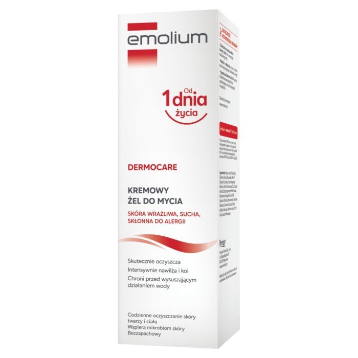 Emolium Dermocare, kremowy żel do mycia, 200 ml main product photo
