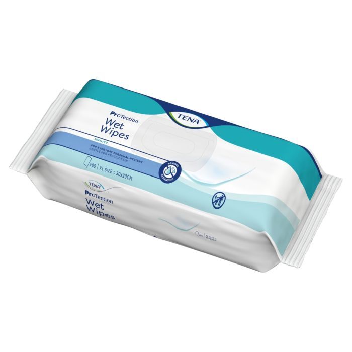Tena Wet Wipes Original, zapachowe chusteczki nawilżane, 80 szt. main product photo