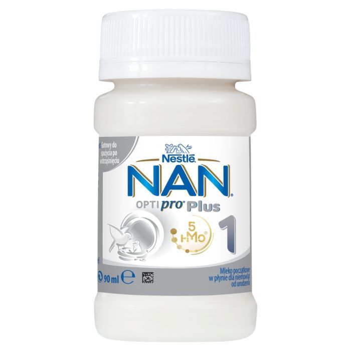 Nan Optipro Plus 1 HM-0, mleko początkowe, płyn, 90 ml x 32 szt. main product photo