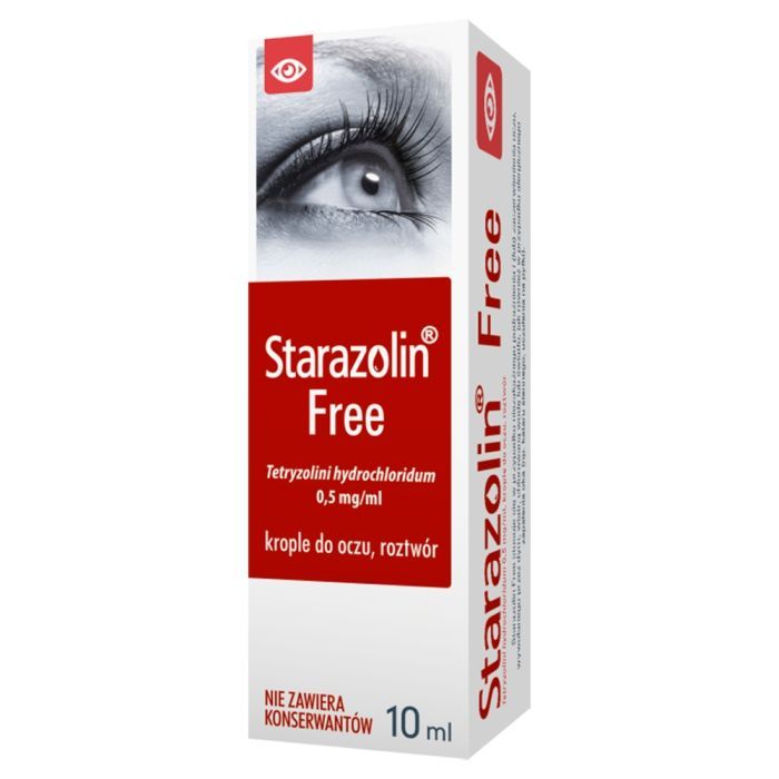 Starazolin Free, 0,5 mg/ml, krople do oczu, 10 ml main product photo