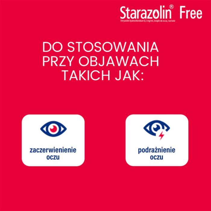 Starazolin Free, 0,5 mg/ml, krople do oczu, 10 ml