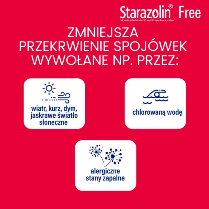 Starazolin Free, 0,5 mg/ml, krople do oczu, 10 ml