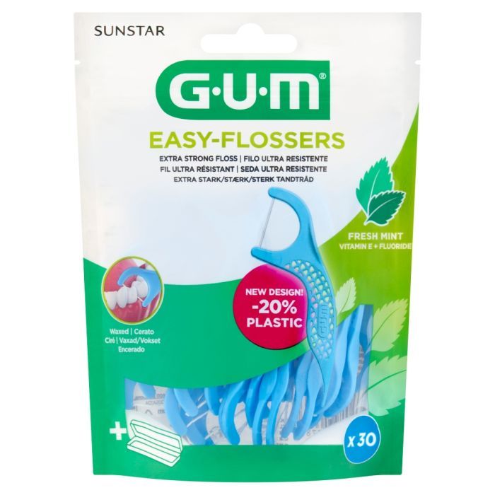 Gum Easy Flossers, nici dentystyczne,na uchwycie,30 szt main product photo