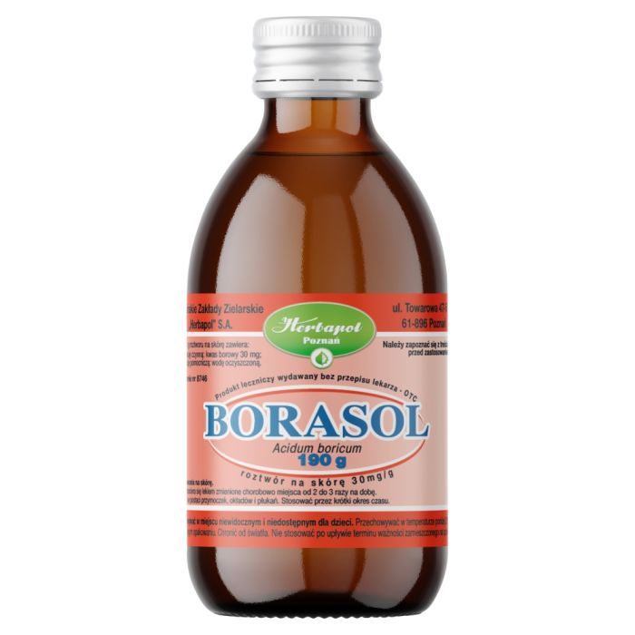 Borasol, 30 mg/g, roztwór na skórę, 190 g main product photo