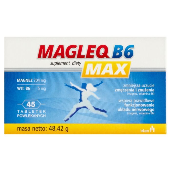 Magleq B6 Max, tabletki powlekane, 45 szt. main product photo