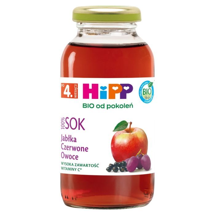 Hipp, sok, czerwone owoce, BIO, 200 ml main product photo