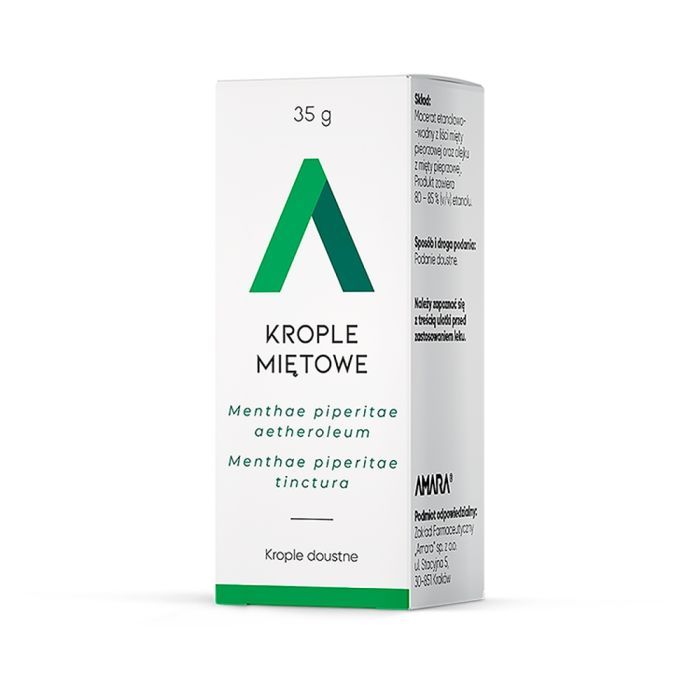 Krople miętowe, (Nalewka miętowa), 35 g (Amara) main product photo