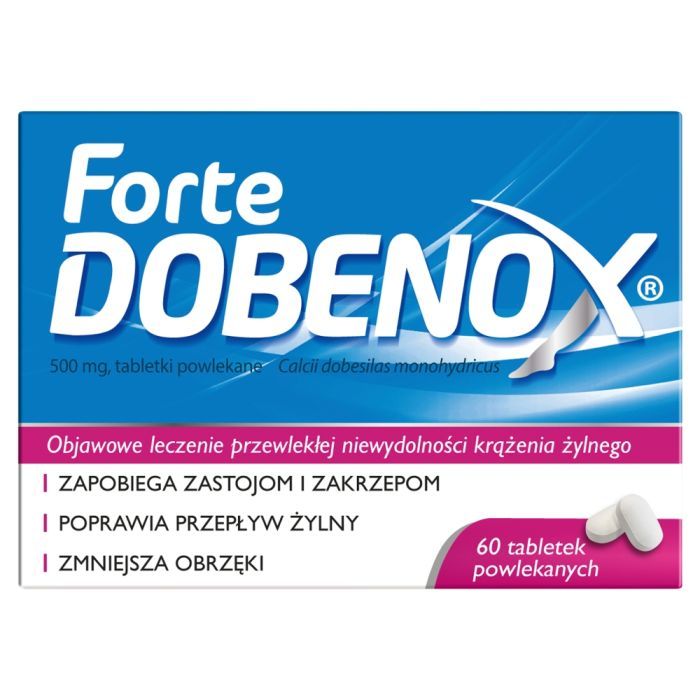 Dobenox Forte, 500 mg, tabl.powl., 60 szt main product photo