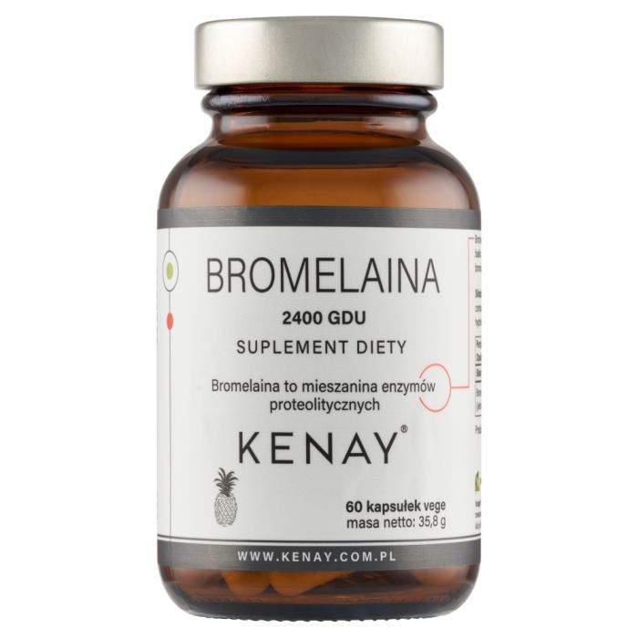 Bromelaina 2400 GDU, kaps., 60 szt main product photo