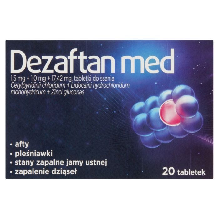 Dezaftan med, tabletki do ssania, 20 szt. main product photo