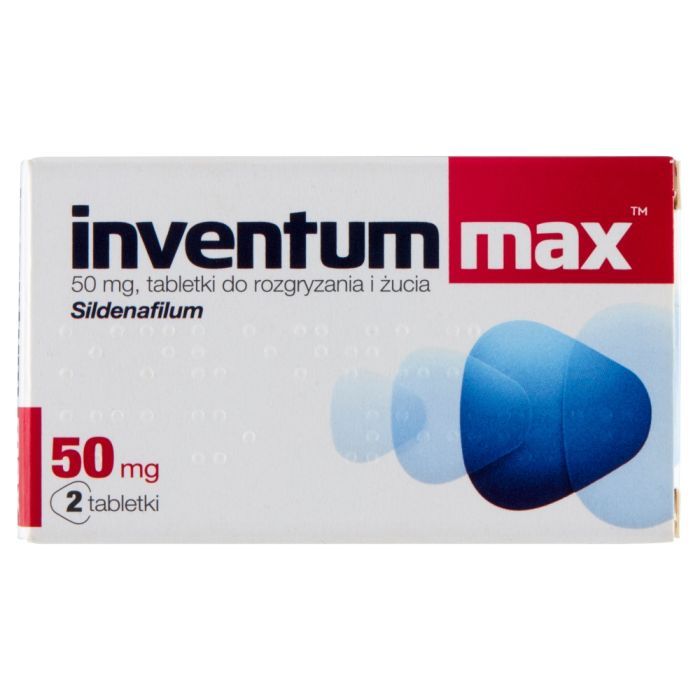Inventum Max, 50 mg, tabletki do rozgryzania i żucia, 2 szt. main product photo