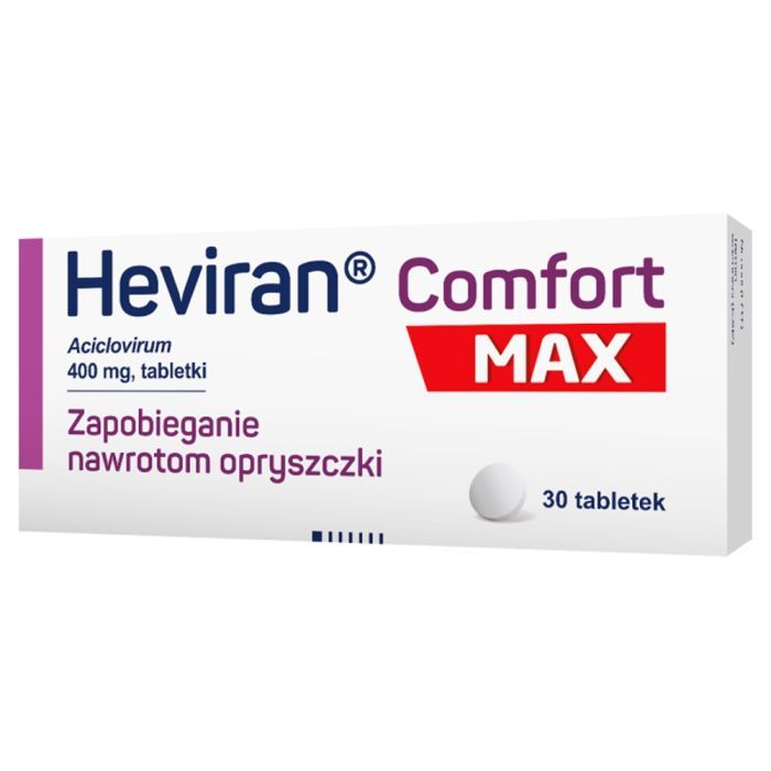 Heviran Comfort MAX, 400 mg, tabletki, 30 szt. main product photo