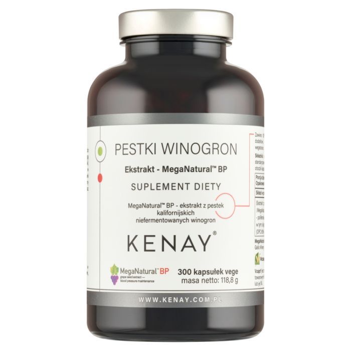 Mega Natural, kaps.,ekstrakt z pestek winogron,300 szt main product photo