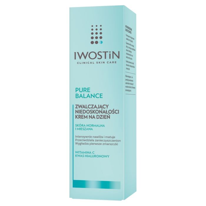 Iwostin Pure Balance, zwalczający niedoskonałości krem na dzień, 50 ml