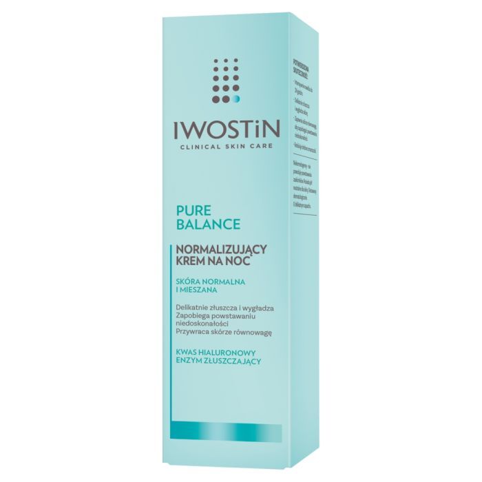 Iwostin Pure Balance, normalizujący krem na noc, 50 ml