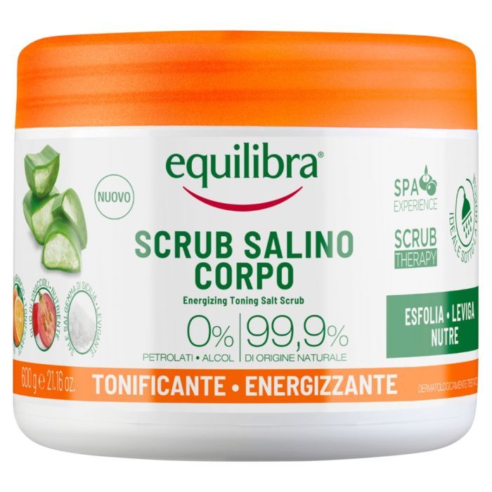 Equilibra, peeling, solny, tonizujaco-energetyzujacy, 600 g