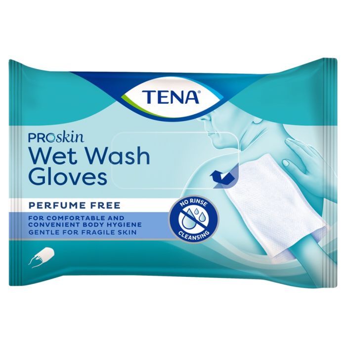 Tena Wet Wash Gloves Proskin, myjki, nawilz., 8 szt main product photo